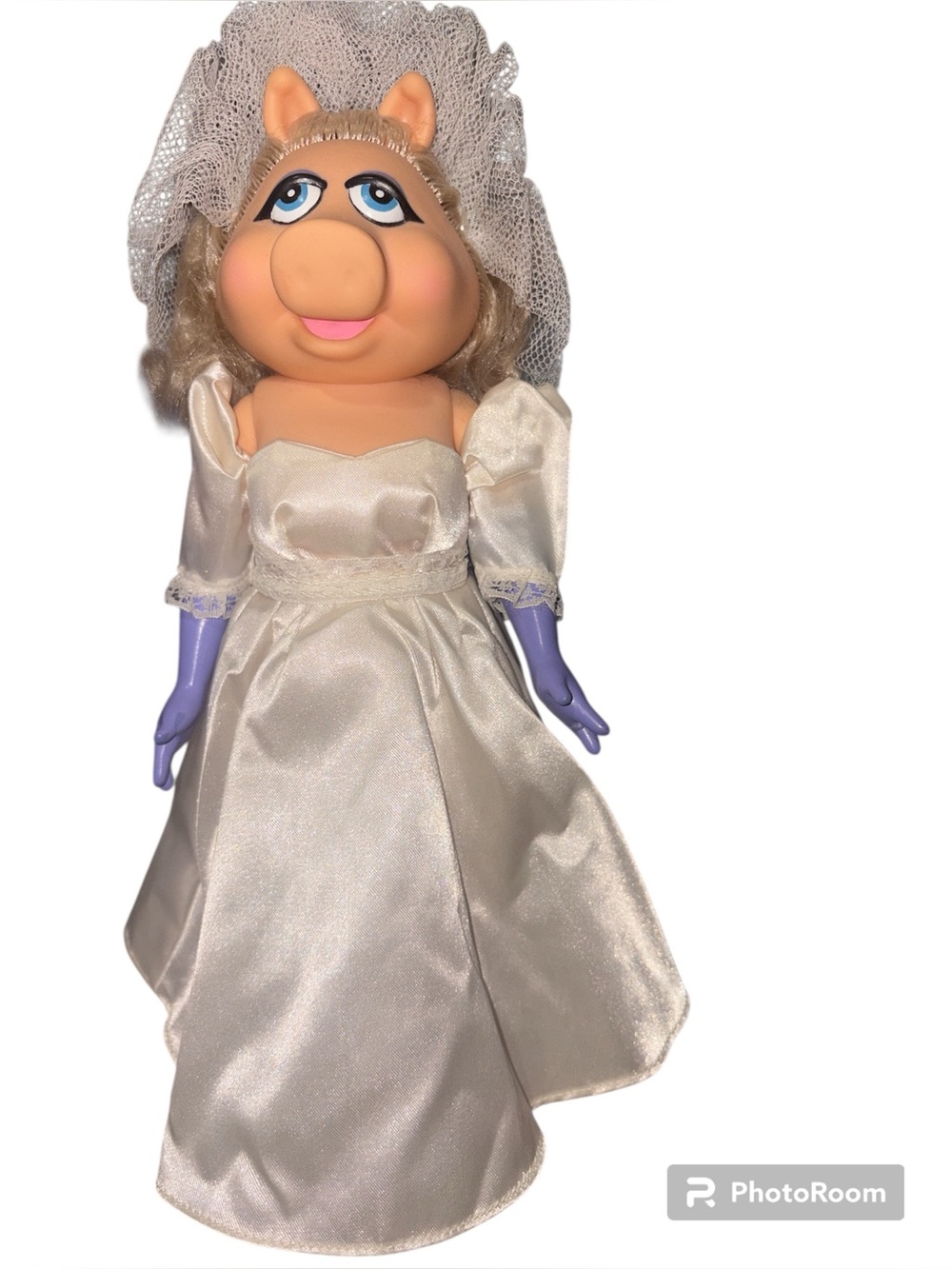 1989 Rare Direct Connect Fantasy Dress Up Collection Miss Piggy Wedding Day Doll